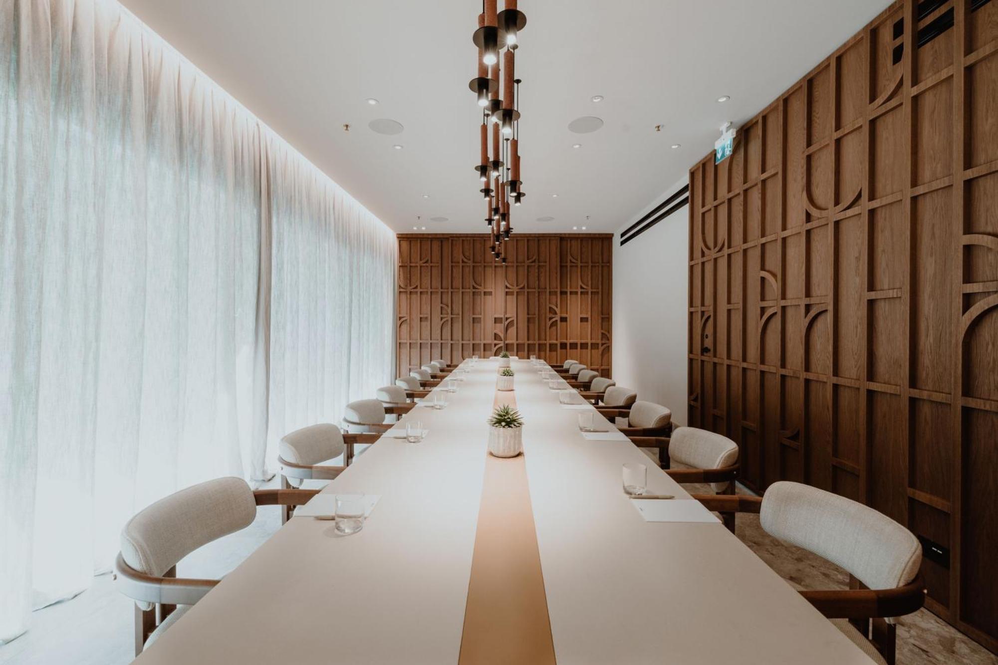 Monasty, Thessaloniki, Autograph Collection Hotel Buitenkant foto The dining room at the restaurant