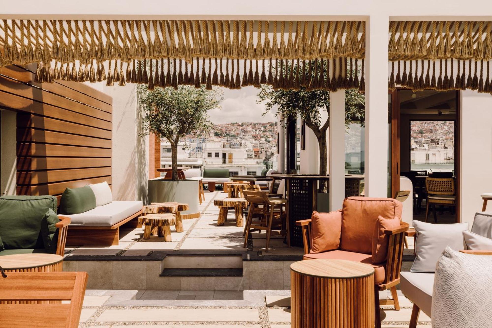 Monasty, Thessaloniki, Autograph Collection Hotel Buitenkant foto The interior of the restaurant